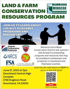 Flyer for the Land Conservation Resource Program, click on i,age for the PDF file, thank you.